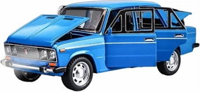 Toy car Model 1:24 for Lada Alloy Car Model Light Sound Effect Diecast Car Toys for Boys Gift Kids Toys Collection (Color : Blue)