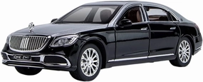 Toy car Model 1:24 for Maybach S600 Alloy Metal Car Model Diecast Toy with Sound and Light Childrens Gifts
