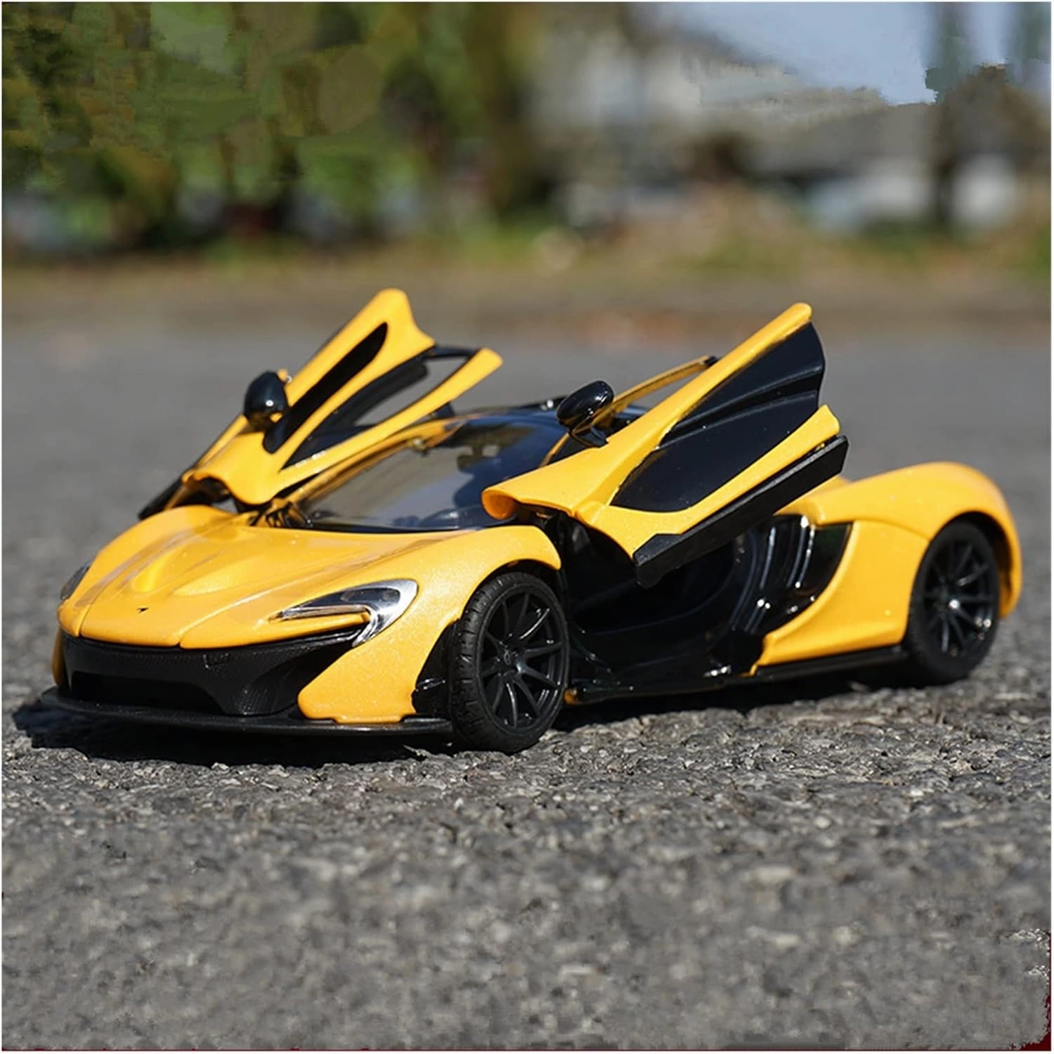 Toy car Model 1/24 for McLaren P1 Alloy Sports Car Model Diecast Metal Toy High Simulation Collection Toy Gift (Color : Orange)