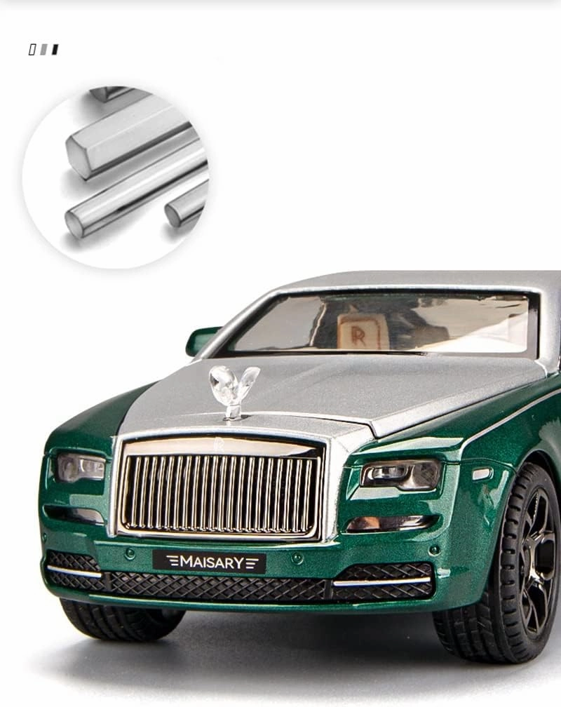 Toy car Model 1:24 for Rolls Royce Alloy Model Car Toy Diecasts Sound and Light Car Toys (Color : B2)