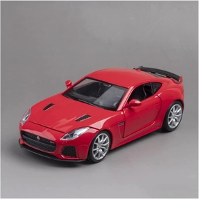 Toy car Model 1:32 for Jaguar F-Type Toy Alloy Car Model Diecasts Toy Vehicles Car Model Sound Light Gift (Color : Red)