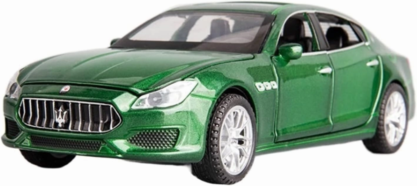Toy car Model 1:32 for Maserati Quattroporte Coupe Alloy Car Model Diecast Simulation Toy Sound and Light Kids Gift (Color : Green)