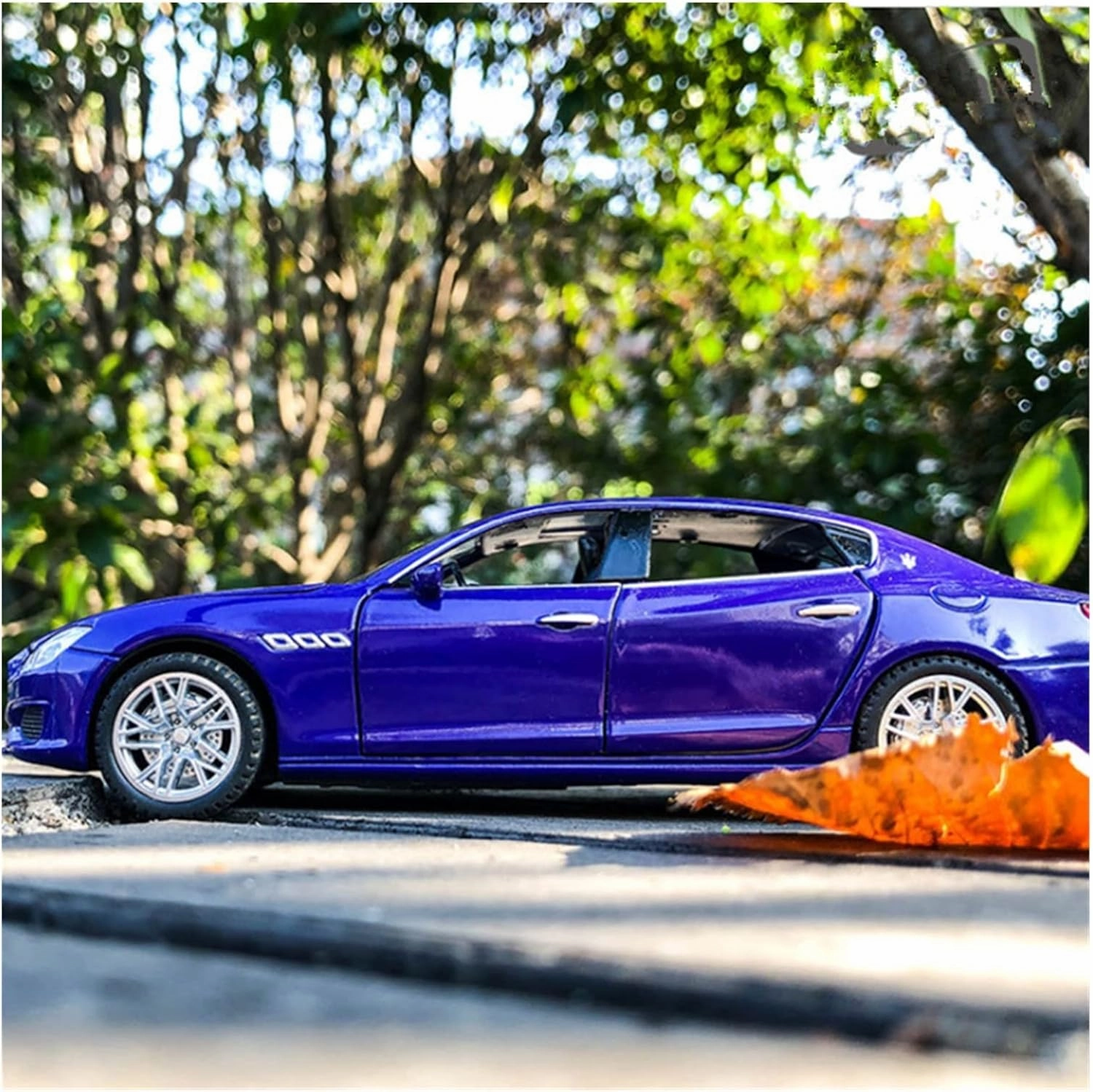 Toy car Model 1:32 for Maserati Quattroporte Coupe Alloy Car Model Diecast Simulation Toy Sound and Light Kids Gift (Color : Green)