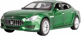 Toy car Model 1:32 for Maserati Quattroporte Coupe Alloy Car Model Diecast Simulation Toy Sound and Light Kids Gift (Color : Green)