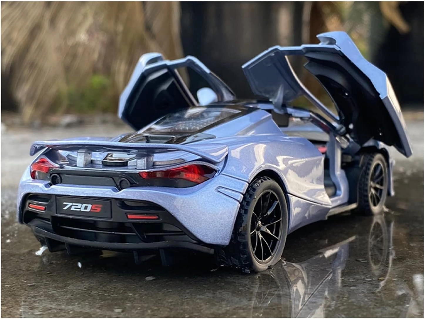Toy car Model 1:32 for McLaren 720S Spider Car Model Alloy Sports Car Limited Edition Toy Children's Birthday Gift (Color : Black)