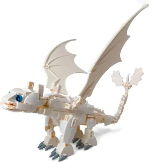 Toysvill Day White Dragon Building Block Toy, Action Figures (Light Fury) [257 Elements]