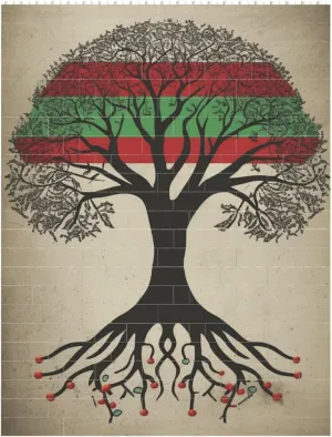 Tree Palestinian Flag Building Block Puzzle Personalized Building Bricks for Adults Square Shaped Block Puzzle Building Brick Block Puzzles Valentine's Day Gifts for Home Decor Brick Puzzle