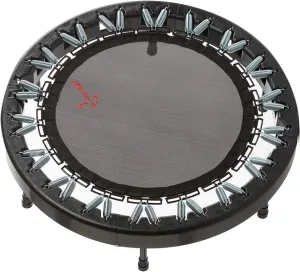 Ultimate Rebounder by Rebound Air | Foldable Mini Fitness Trampoline for Adults & Kids | Quarter-Fold Design w/Heavy Duty Springs for Indoor/Outdoor Exercise | Includes case & Trolley
