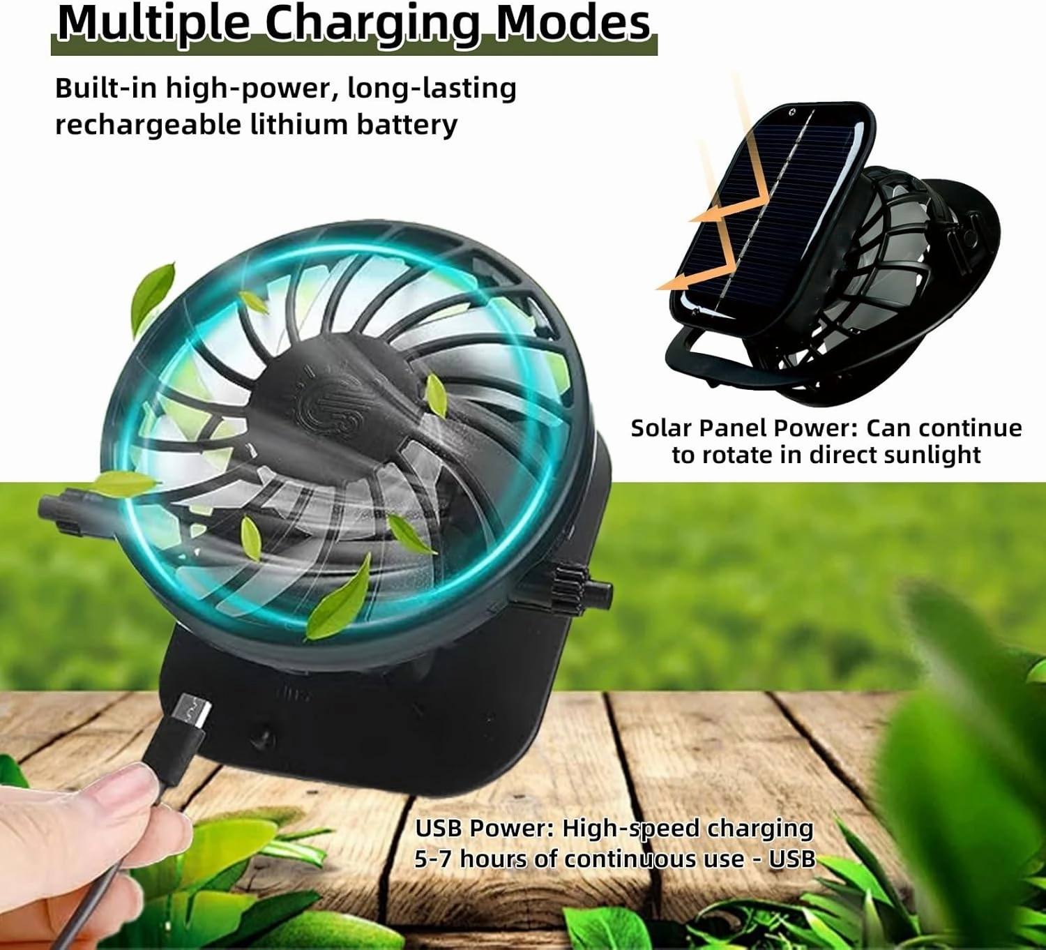 Ultralight Solar Fan Sun Hat,Wide Brim Fan Hat with Dual Solar Power Fans,Cooling Outdoor Fishing Hat for Men & Women UPF 50 