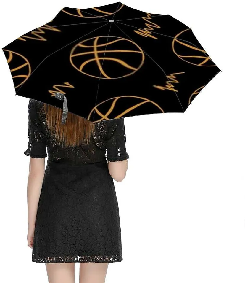 Umbrella Windproof Travel Umbrella Geometric Shapes Linear Compact Rain Umbrellas Golf Umbrella Folding Parasol Automatic Open Close for Men Women