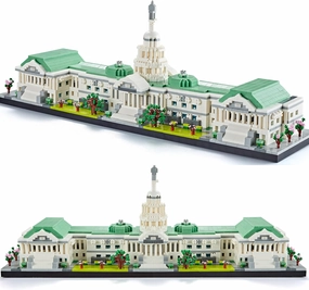 United States Capitol Building Set - City Architecture Collection Micro Building Blocks Sets, Gift for Adults and Kids Age of 14  3630pcs
