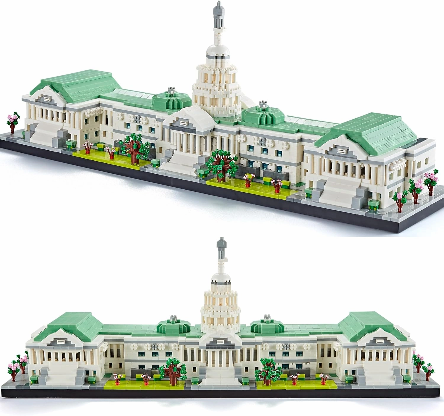 United States Capitol Building Set - City Architecture Collection Micro Building Blocks Sets, Gift for Adults and Kids Age of 14  3630pcs