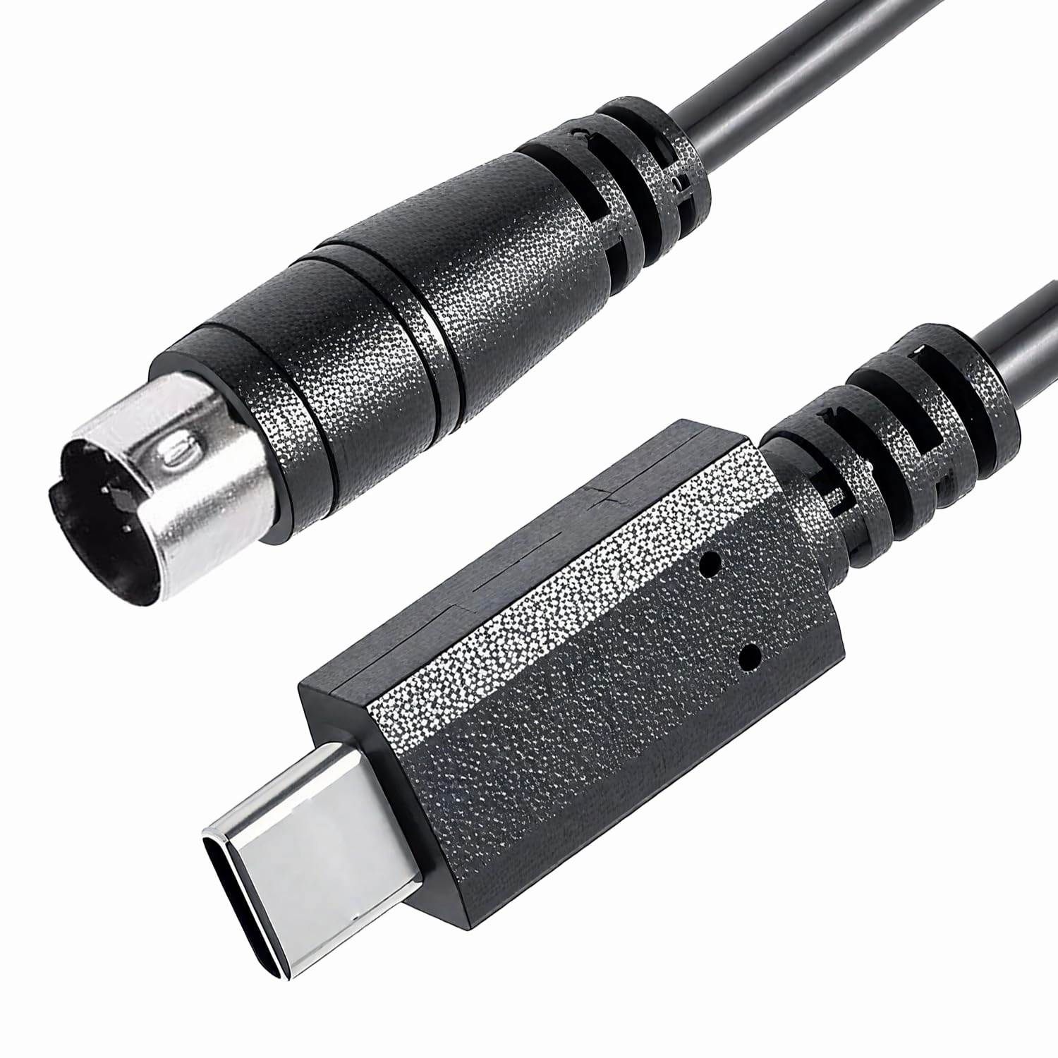 USB-C to Mini-din 7 Male MIDI Cable for IK Multimedia iRig Series, HD, HD-A, Keys, I/O 25/49, MIDI 2 Pro, Pro Duo, Pro I/O Stream, Plug-and-Play,(USB-C,3.3FT)