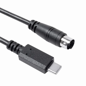 USB/USB-C to Mini-Din 7 Pin Male Cable for iRig Series iRig HD HD-A Keys I/O 25/49 MIDI 2 Pro Pro Duo Pro I/O Stream (USB-C to Min 7 Pin,3.3FT/1M)