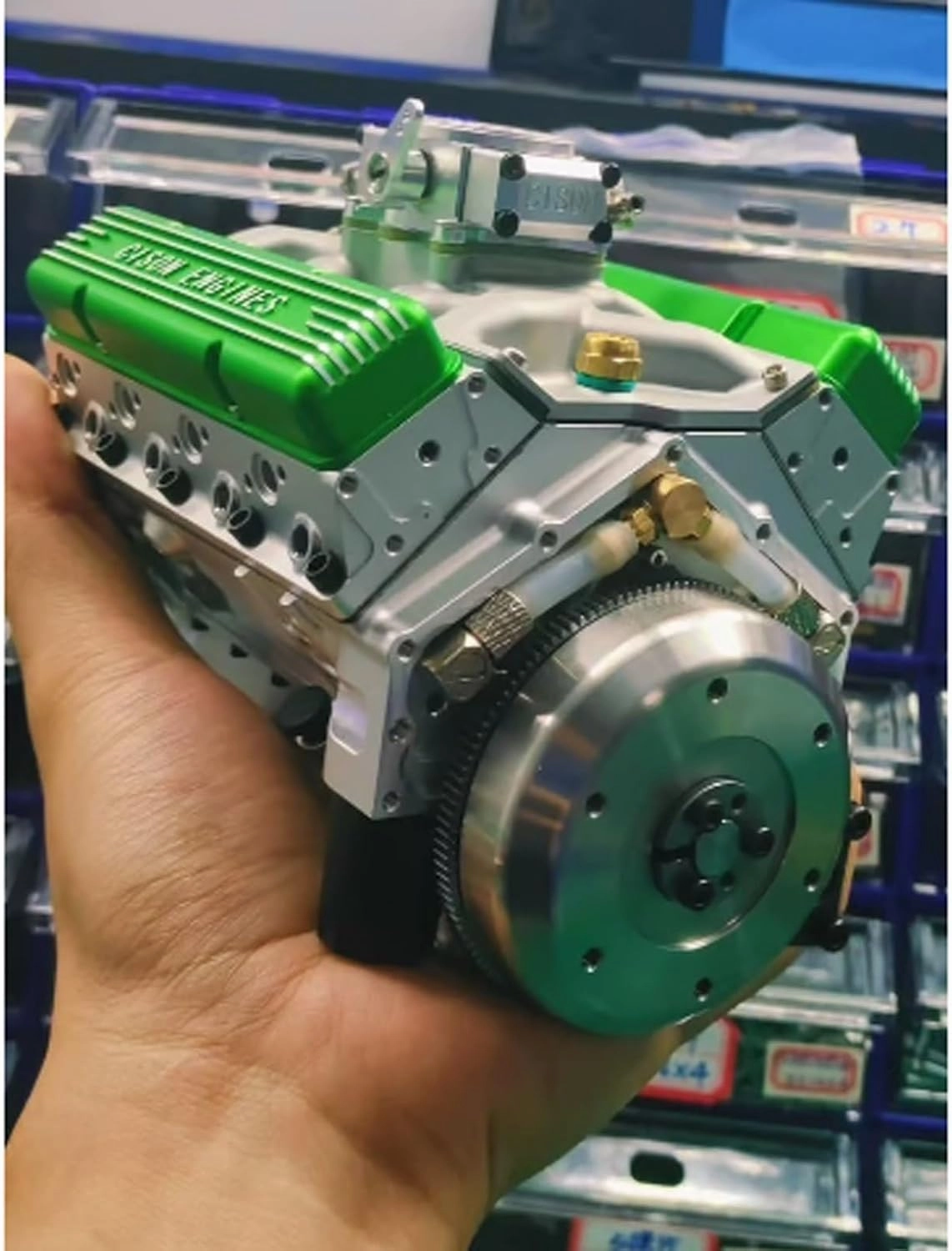 V8 Engine Kit Gas - Small-Block Engine Model Kits, Mini V8 Engine Kits That Runs, Build Your Own Stem V8 Model Engine for Adults, (AA)(Ee)