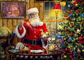 Vermont Christmas Company A Toy from Santa Jigsaw Puzzle - Christmas Jigsaw Puzzles for Adults 1000 Pieces - Fully Interlocking & Randomly Shaped 1000 Piece Puzzle for Adults (26 5/8” x 19 1/4”)