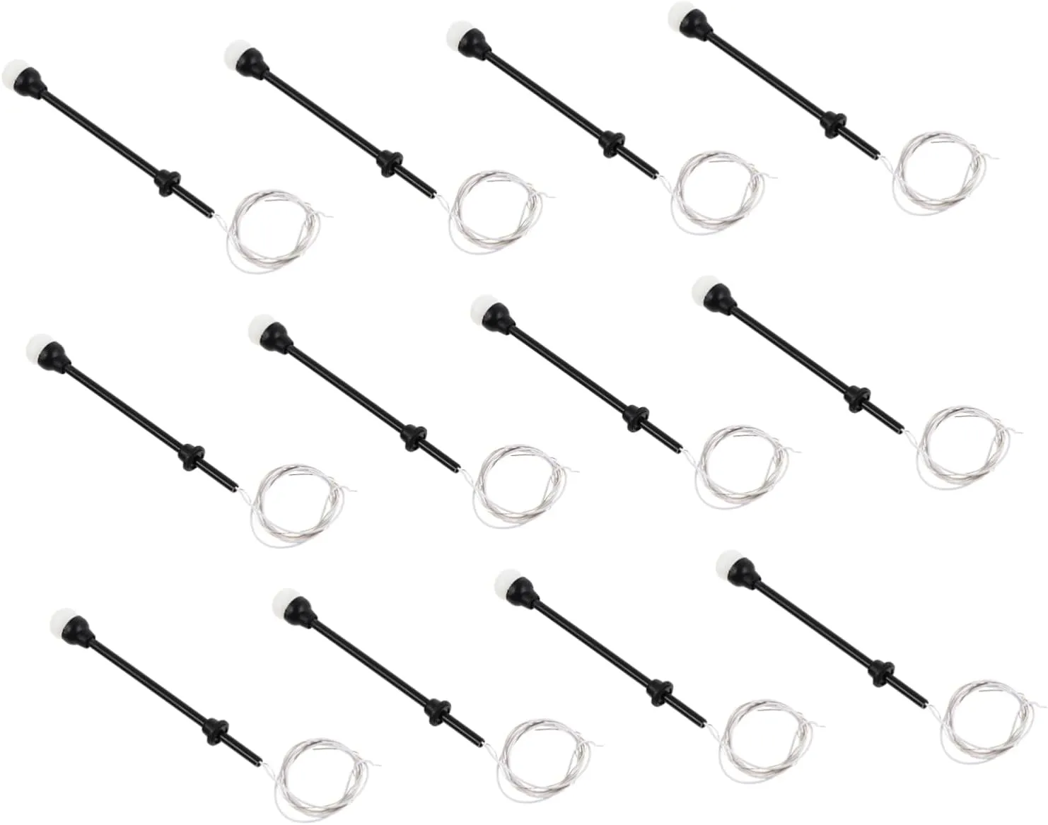 VICASKY 36pcs Model Lamp Street Light Decor for Railway Table Scenery Pe Material Compact Miniature Design Creative Building Accessories for Dollhouse and Landscapes