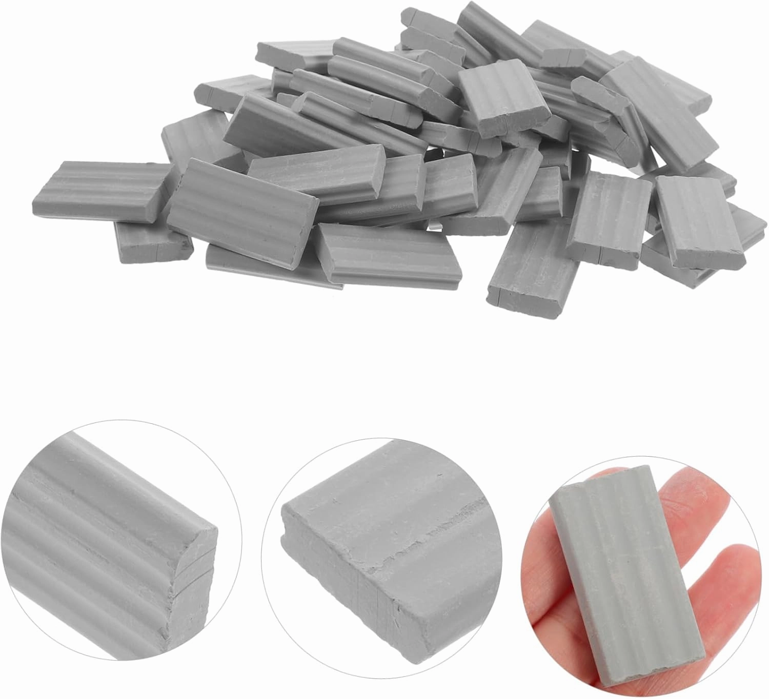 VICASKY 50pcs Miniature Garden Brick Models Mini Bricks for Landscaping Landscape Crafting for Miniature Scenes Architectural Design