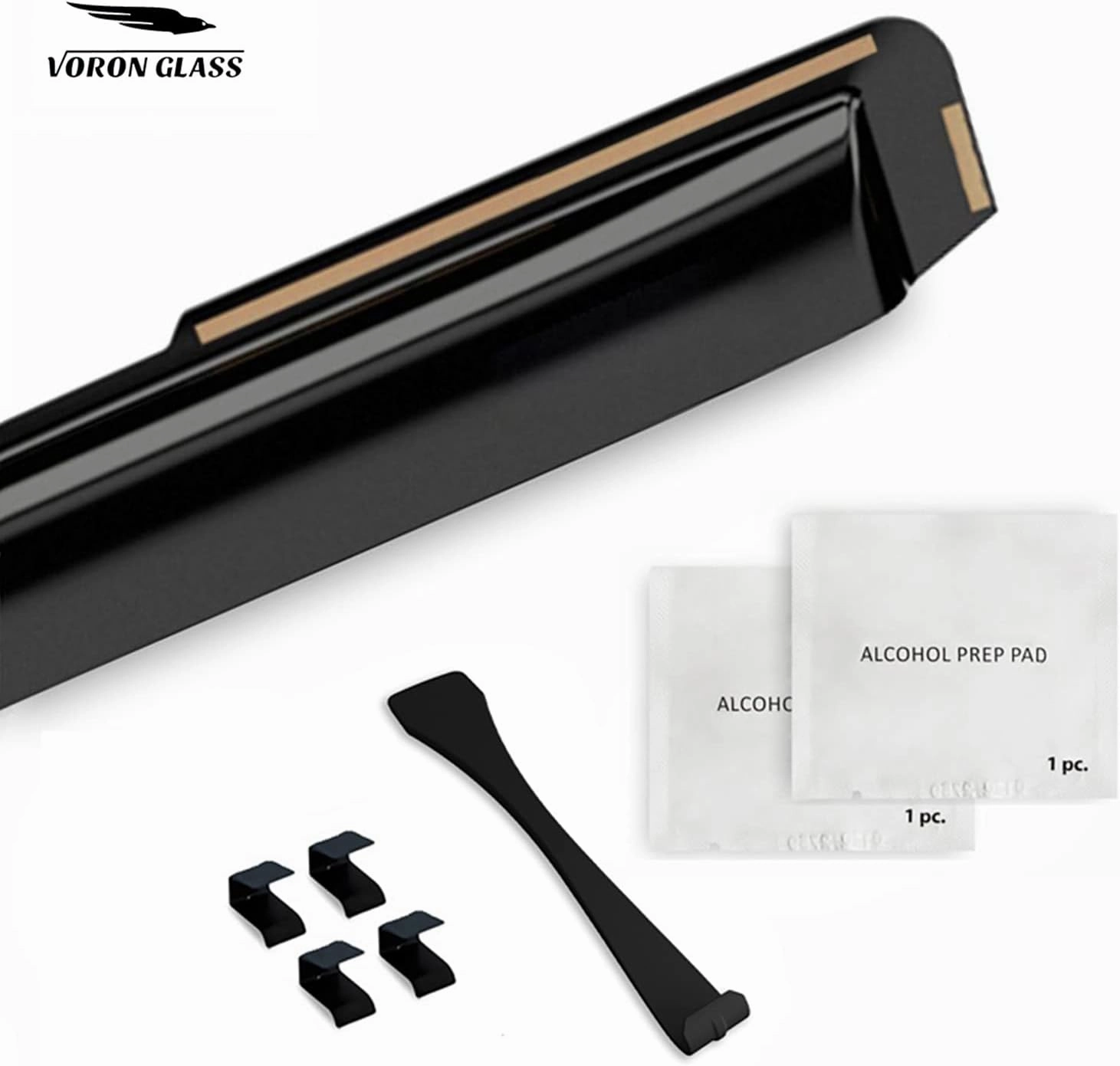 Voron Glass in-Channel Extra Durable Rain Guards for Nissan Pathfinder 2022-2025, Window Deflectors, Vent Window Visors, 4 Pieces - 200722