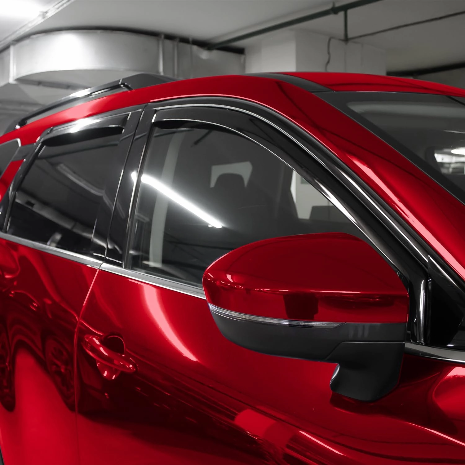 Voron Glass in-Channel Extra Durable Rain Guards for Nissan Pathfinder 2022-2025, Window Deflectors, Vent Window Visors, 4 Pieces - 200722