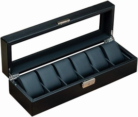 Watch Box Storage Box Bracelet Jewelry Box Household high-Grade Black Artificial Leather Watch Box Glass sunroof Packaging and Finishing Watch Box Mechanical Watch Display Box