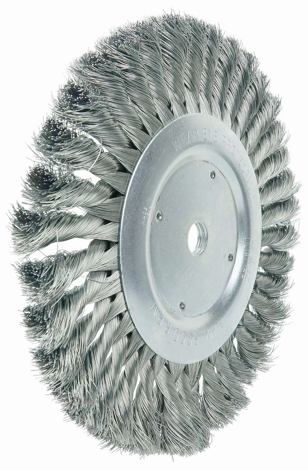 Weiler 08125 8" Standard Twist Knot Wire Wheel, .0118" Steel Fill, 5/8" Arbor Hole, Made in The USA (Pack of 2)