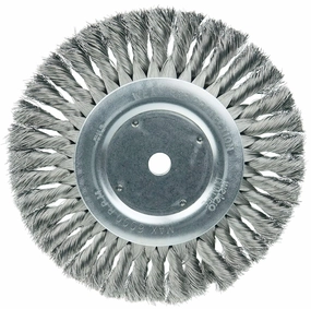 Weiler 08125 8" Standard Twist Knot Wire Wheel, .0118" Steel Fill, 5/8" Arbor Hole, Made in The USA (Pack of 2)