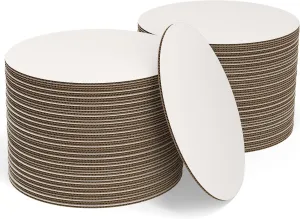 White Cake Boards Round | 100 Pack – 6 Inch | Cardboard Cake Rounds Circles | Disposable Cake Platter Board Base Tray | Cake Decorating Supplies | Cake Plate Accessories