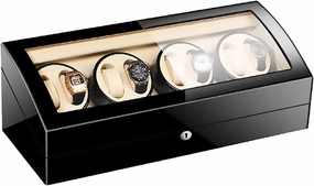 Winding Box Watch Winders - 8 9 Automatic Mechanical Watch Winder Transparent Cover Motor Shaker Watch Holder Display Jewelry Luxury Large Capacity Organizers