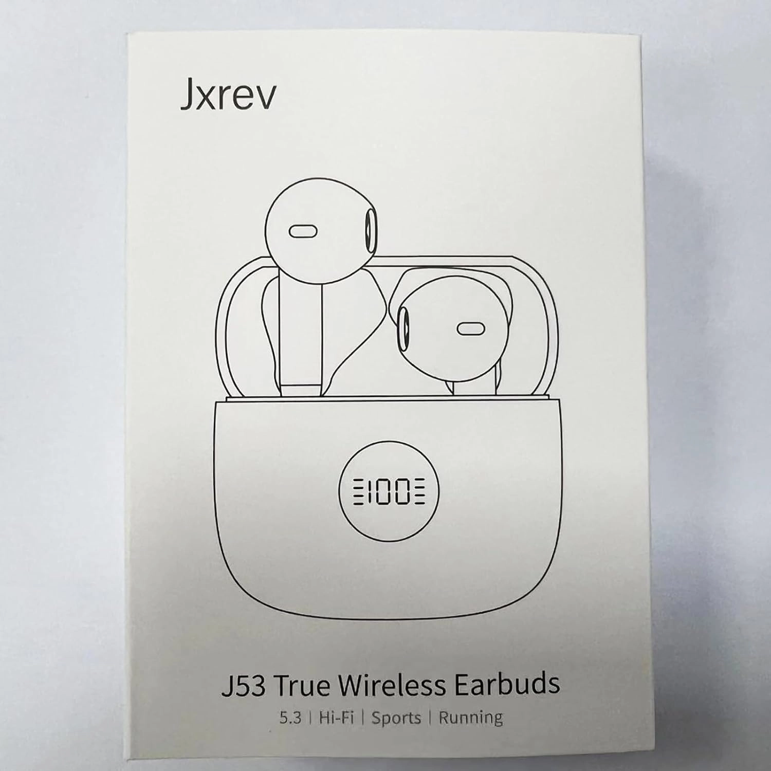 Wireless Bluetooth 5.4 Earbuds, Ear Buds LED Power Display Headphones 6D Stereo, Bluetooth Earbuds in-Ear Noise Cancelling Mic, 40H Playback Mini Case IP7 Waterproof Sports Earphones for Android iOS