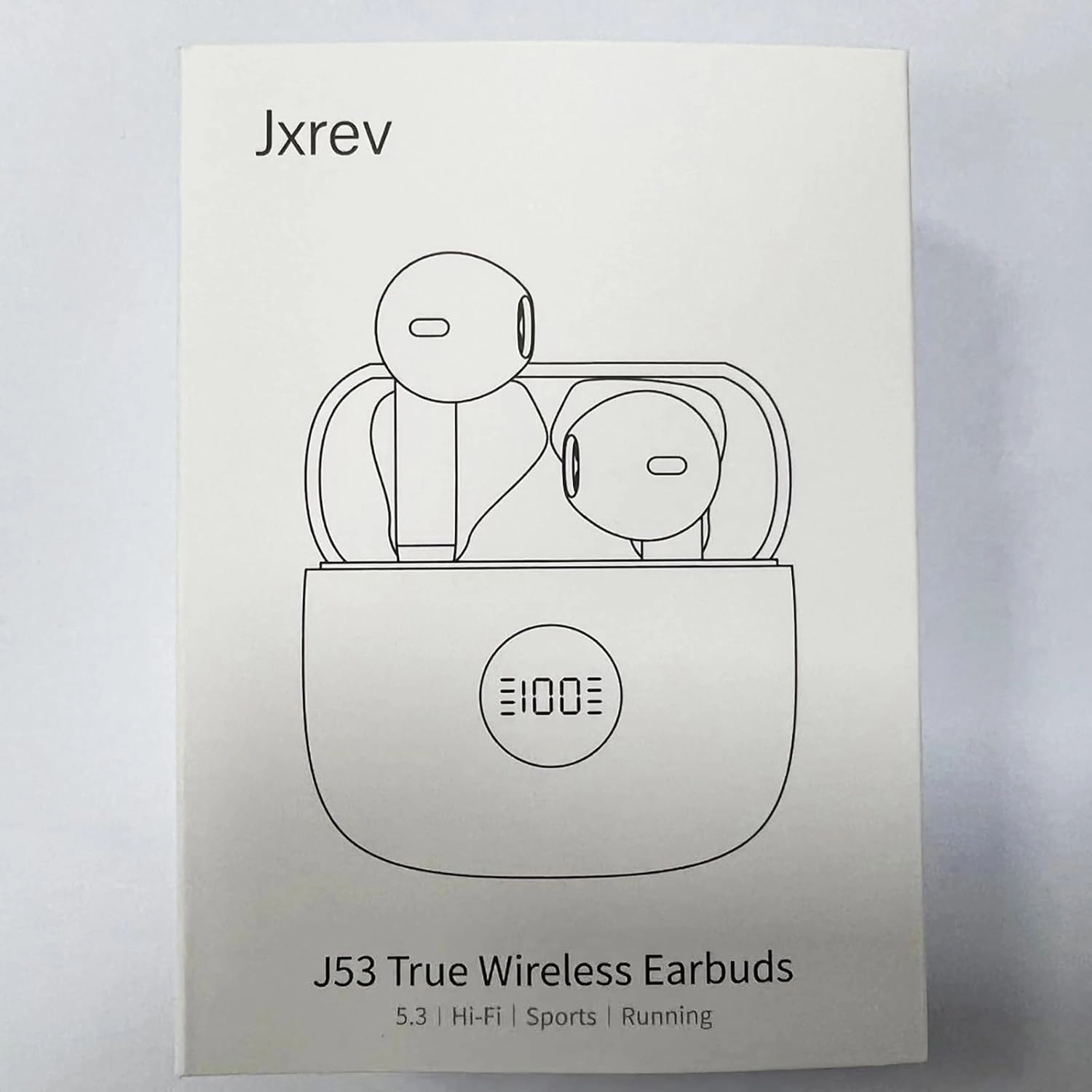 Wireless Earbuds, Bluetooth 5.4 Ear Buds LED Power Display Headphones Bass Stereo, Bluetooth Earbuds in-Ear Noise Cancelling Mic, 40H Playback Mini Case IP7 Waterproof Sports Earphones for Android iOS
