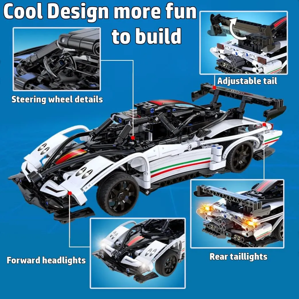 WisePlay Model Cars to Build for Adults and Kids 8-12 Year - STEM Projects for Kids Ages 12-16 Year - Build Your Own Remote Control Car - STEM Kits and Great Gift for Easter
