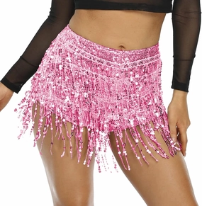 Women's Sequins Tassel Skirts Shorts Rave Festival Bottoms