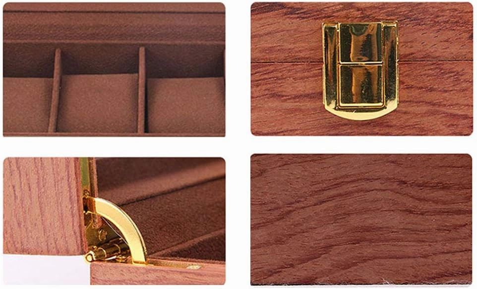 Wooden, European Sunroof, Lockable Bracelet Bracelet Storage Display Box, 6 Places, 10 Places, 12 Places