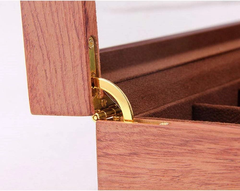 Wooden, European Sunroof, Lockable Bracelet Bracelet Storage Display Box, 6 Places, 10 Places, 12 Places