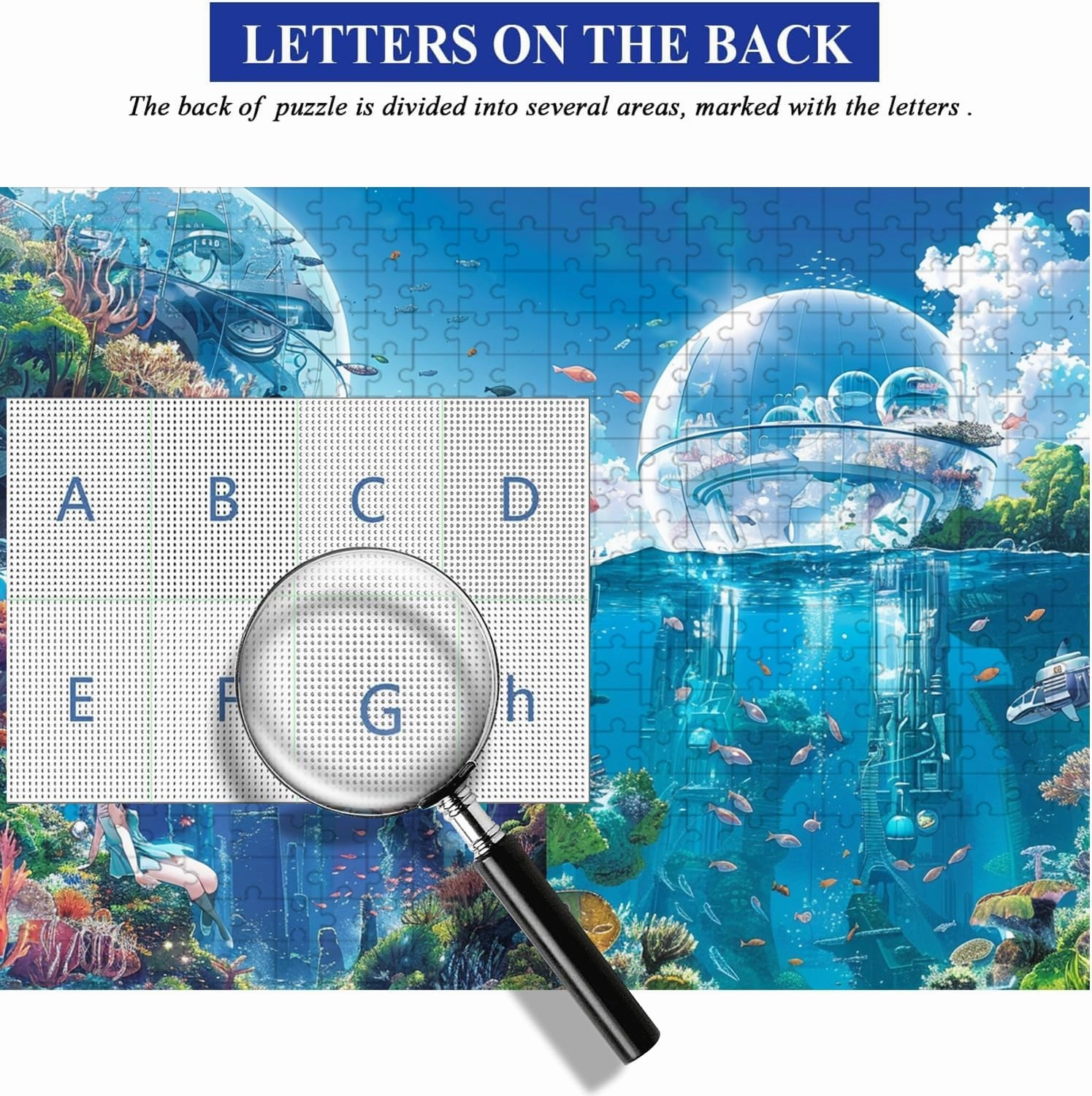 Wooden Puzzles for Adults Jigsaw 500 Piece Aquarium 500 Piece Puzzle Art for Family Fun Adult Kids Puzzle Games