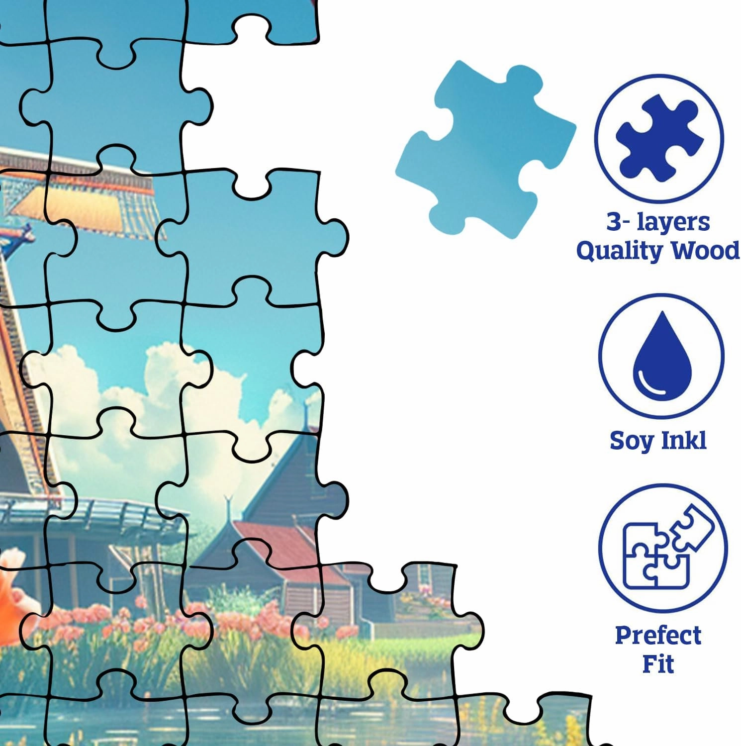 Wooden Puzzles for Adults Jigsaw 500 Piece Koi Fish 500 Piece Puzzle Art for Family Fun Adult Kids Puzzle Games