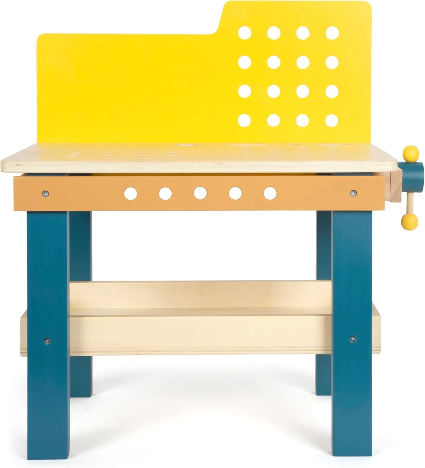 Workshop Workbench with Vice, 4 Wooden Tools, from 3 Years, 12558, Coloured