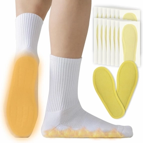 WORLD-BIO Toe Warmers Adhesive 10/20/30/40 Pairs - Long Lasting Safe Natural Odorless Air Activated Warmers Up to 8 Hours of Heat - Heated Insoles Toe Foot Warmers Keep Foot Warm in Chill Winter