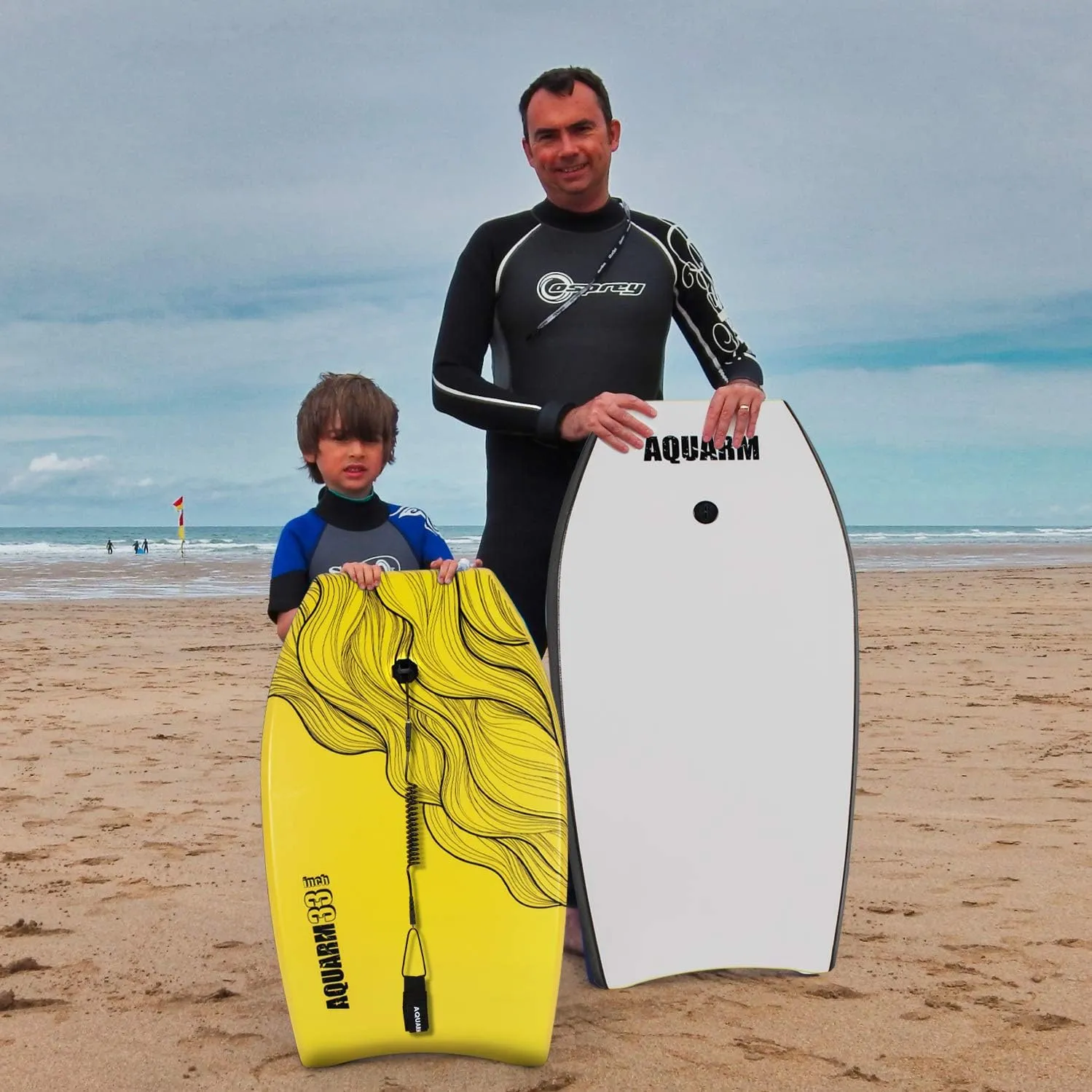 XPE Bodyboard 33-inch/36-inch/41-inch Bodyboarding with Premium Wrist Leash and Fin Tethers, Super Lightweight & Slick Bottom Perfect Surfing for Kids Teens and Adults