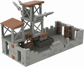 YEIBOBO ! DIY Military Series Building Bricks Model Set, Simulation Military War Scene Equipment Accessories - 267pcs (Military Base)