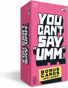 You Can't Say UMM: A Hilarious and Fast-Paced Board Game for Family and Adults, Perfect for Parties, Get-Togethers, Dinner Events, and Gatherings. Bonus Content Included!