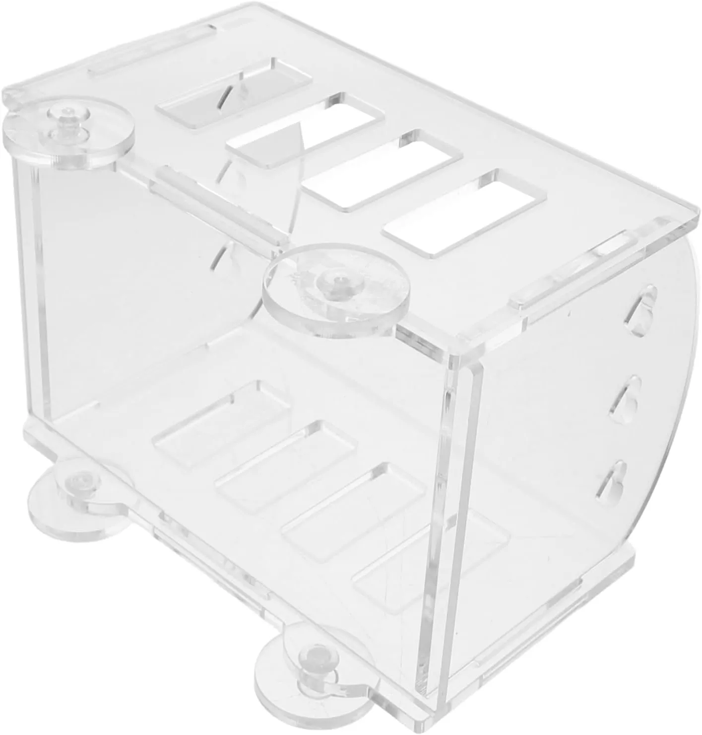 Zerodeko Transparent Acrylic Display Box for Miniatures DIY Showcase Display Shelf for Collectibles Dolls and Figures Tabletop Storage Organizer for Home and Office Decor