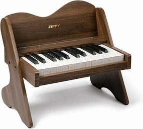 ZIPPY Kids Piano Keyboard, 25 Keys Digital Piano for Kids, Volume Adjustable, Mini Music Educational Instrument Toy, Wood Toy for Toddlers Girls Boys