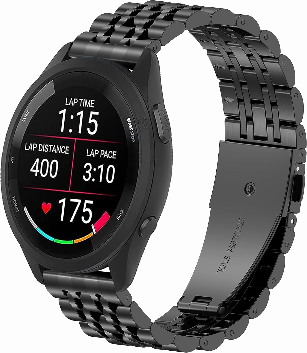 ZPJPPLX Universal Quick Release Watch Band,18mm 20mm 22mm Stainless Steel Metal Straps for Samsung Galaxy Watch 6/5/4/3,Garmin Watch,Huawei Watch, Amazfit GTS Replacement Band